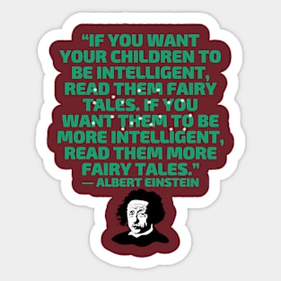 quote Albert Einstein Sticker